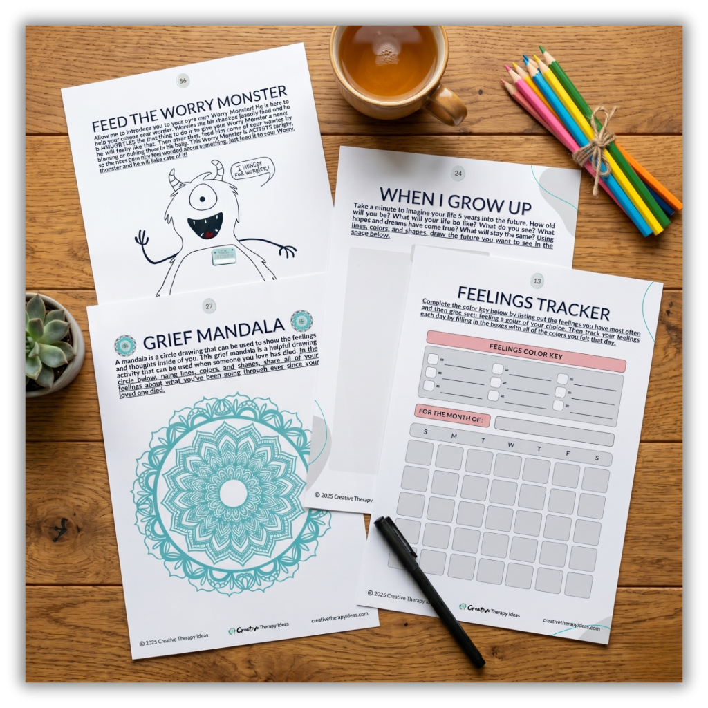 therapy worksheets and printables download library
