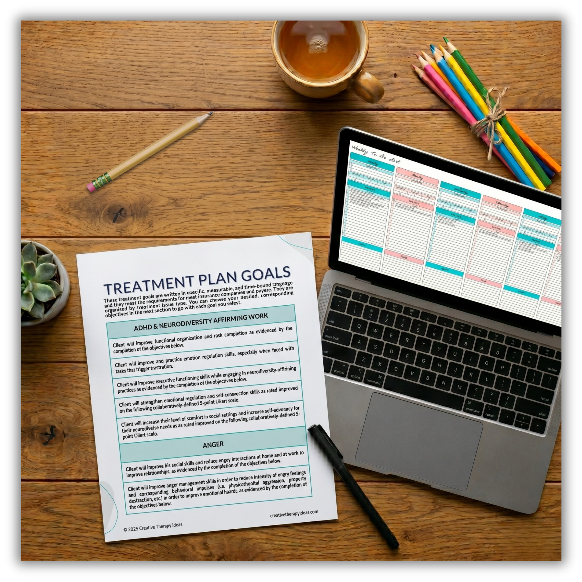 treatment planning tools for therapists in therapist membership